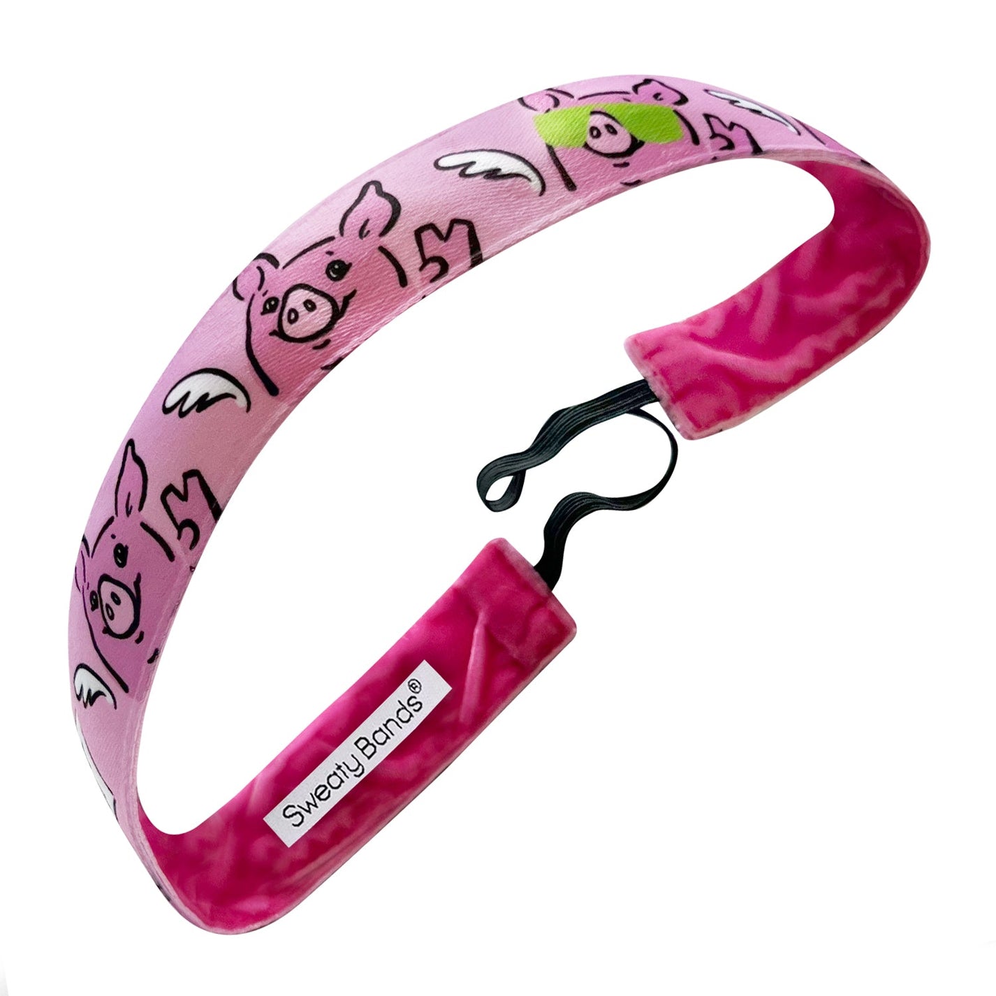 Flying Pig Marathon Sweaty Bands NonSlip VelvetLined Headband