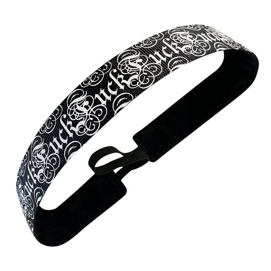 Fuck | 1 Inch Sweaty Bands Non Slip Headband