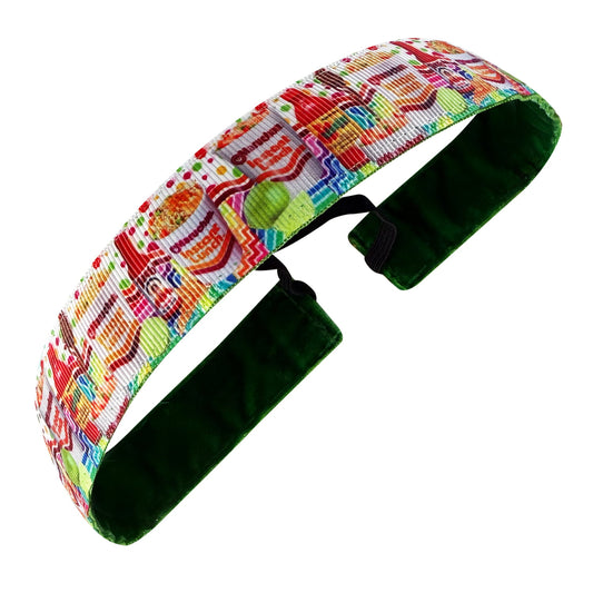 Fueled by Noodles | Multi | 1 Inch Sweaty Bands Non Slip Headband