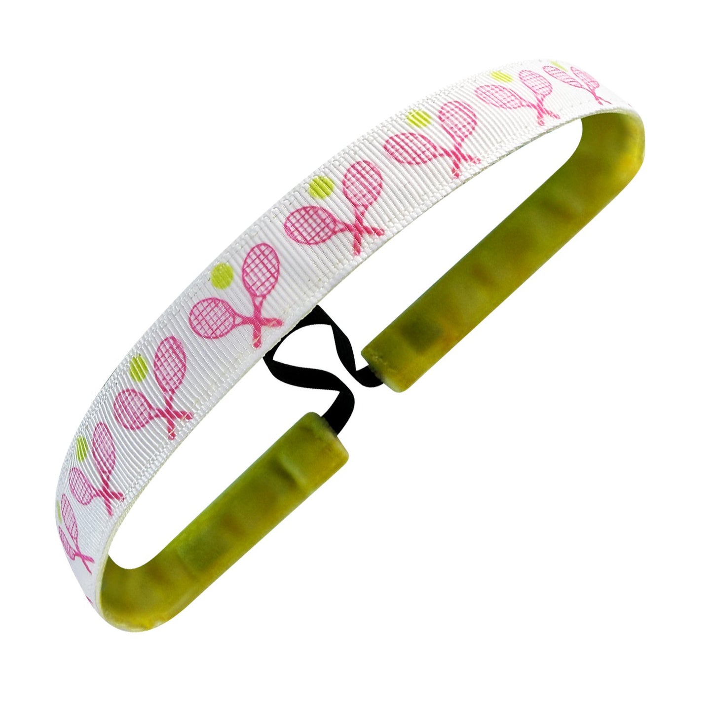 Get a Grip Tennis | White, Pink | 5/8 Inch Sweaty Bands Non Slip Headband