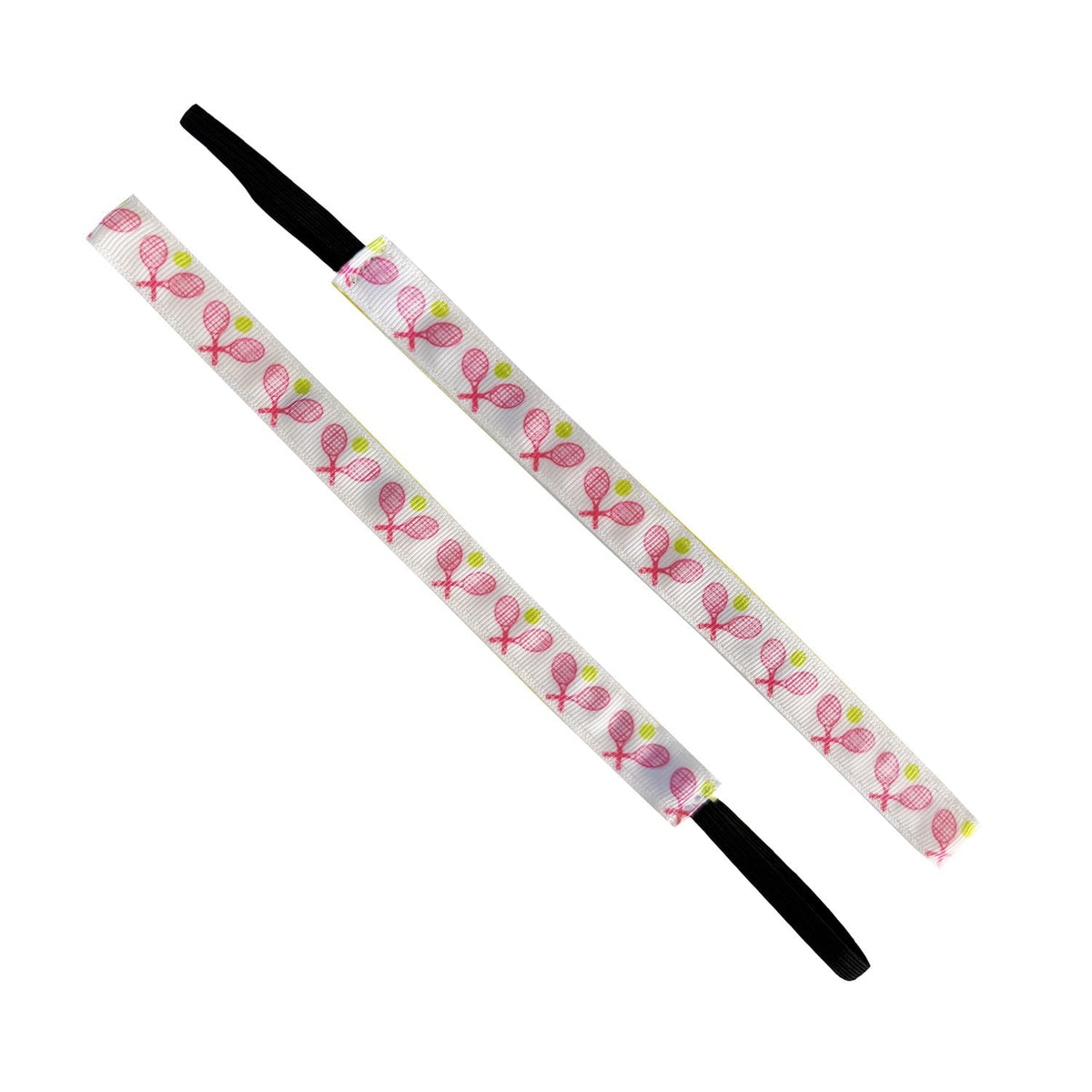 Get a Grip | Tennis | White, Pink | 5/8 Inch Sweaty Bands Non Slip Headband