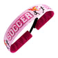 Goals on Fire | Pink, Black, White | 1 Inch Sweaty Bands Non Slip Headband