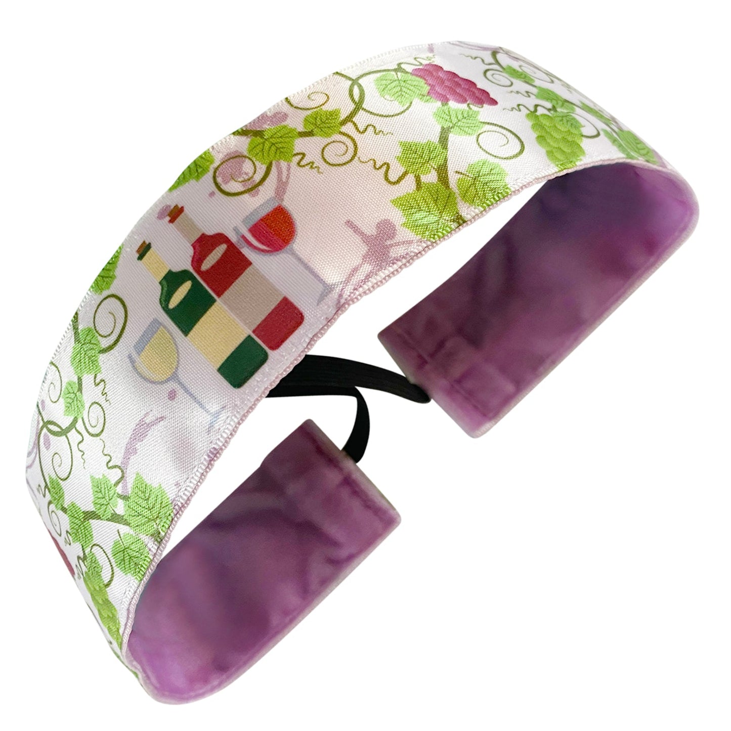 Grape Escape | White, Multi | 1.5 Inch Sweaty Bands Non Slip Headband