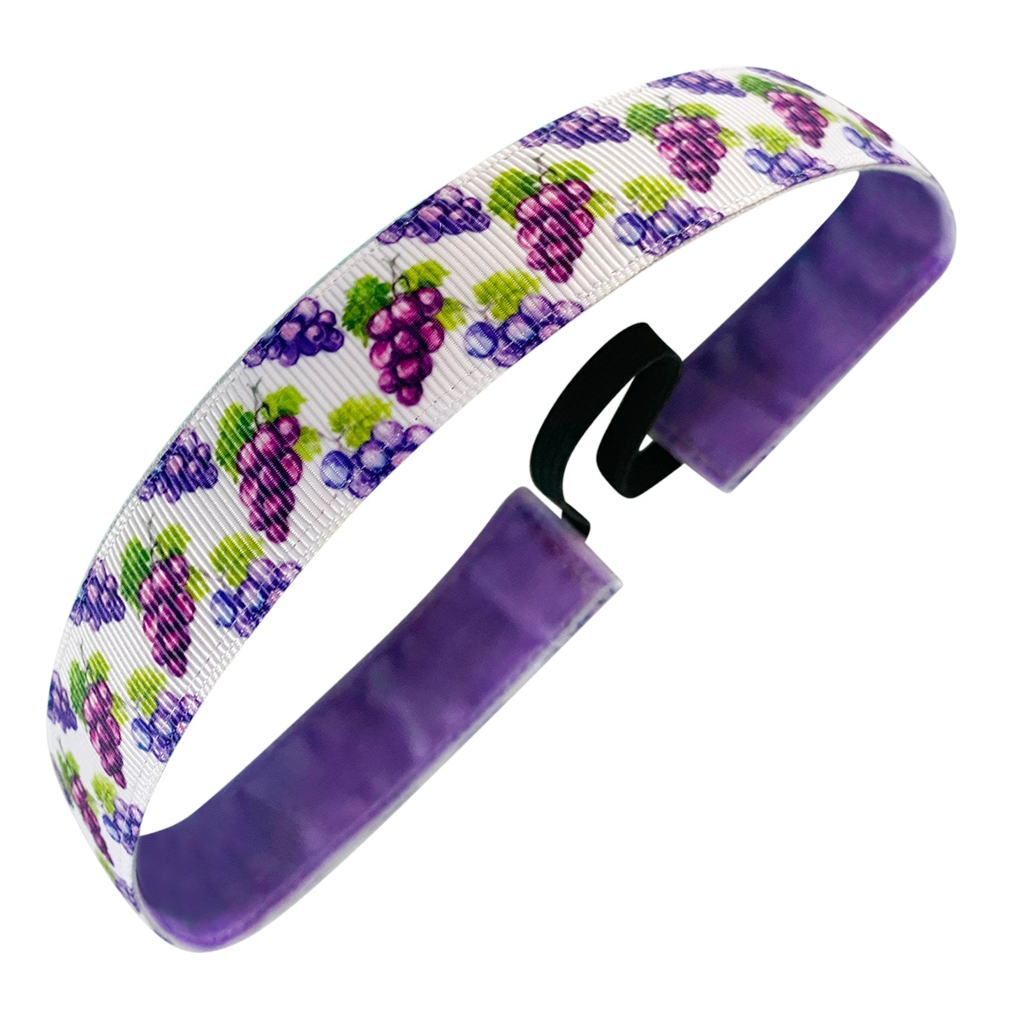 Grape Minds Think Alike | White, Purple | 1 Inch Sweaty Bands Non Slip Headband