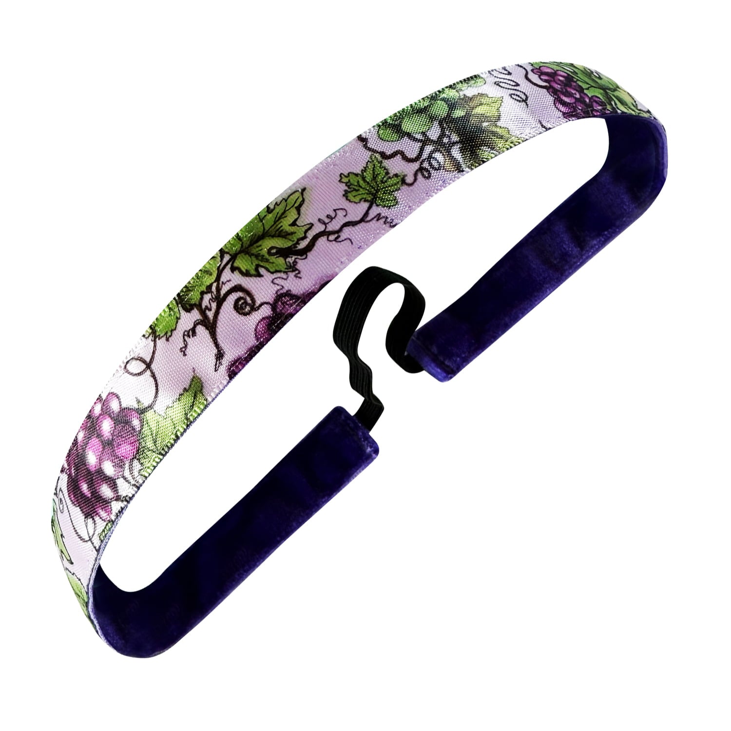 Grape of Wrath | Purple, Green | 5/8 Inch Sweaty Bands Non Slip Headband