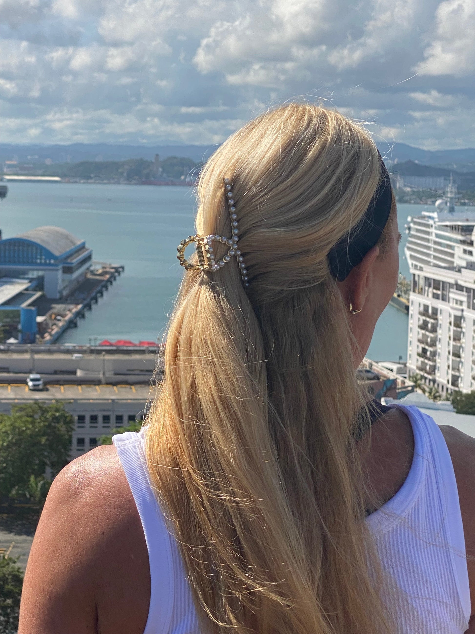 Hair Claw | Pearls Sweaty Bands Non Slip Headband
