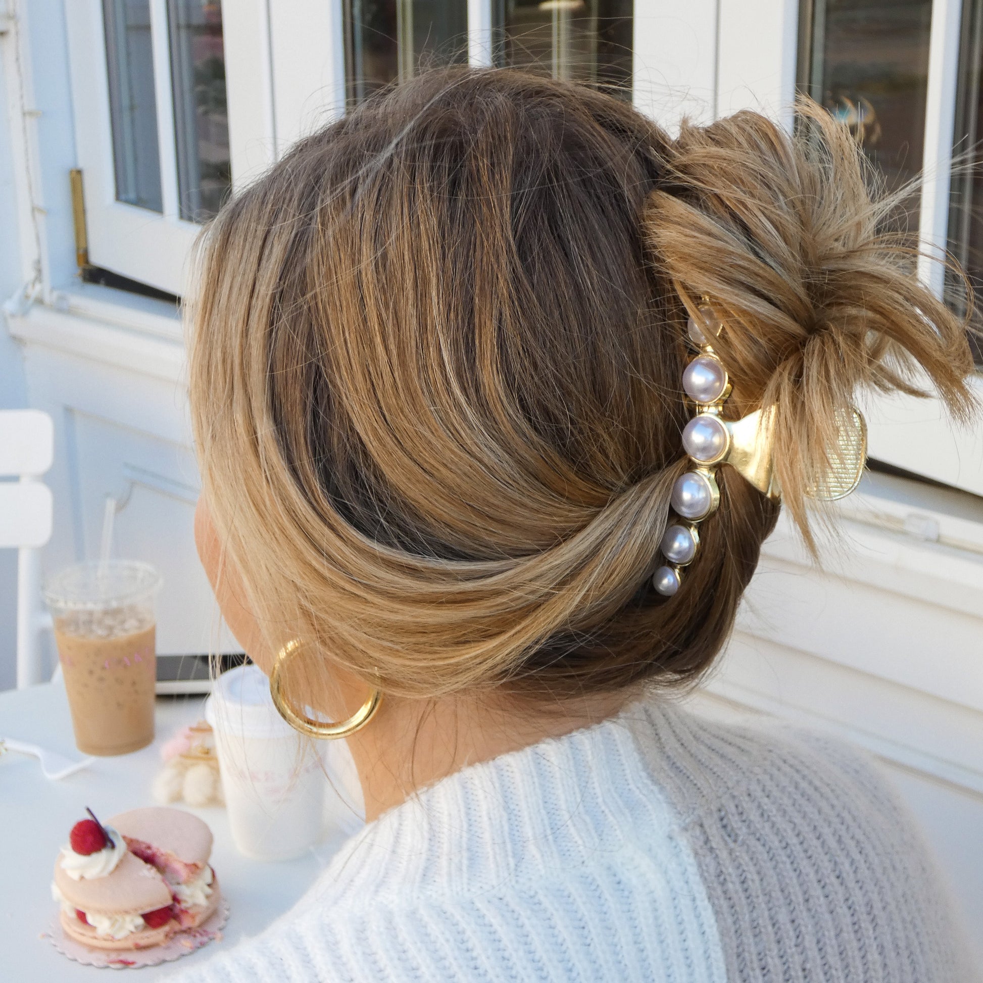 *Hair Claw | Pearls Sweaty Bands Non Slip Headband