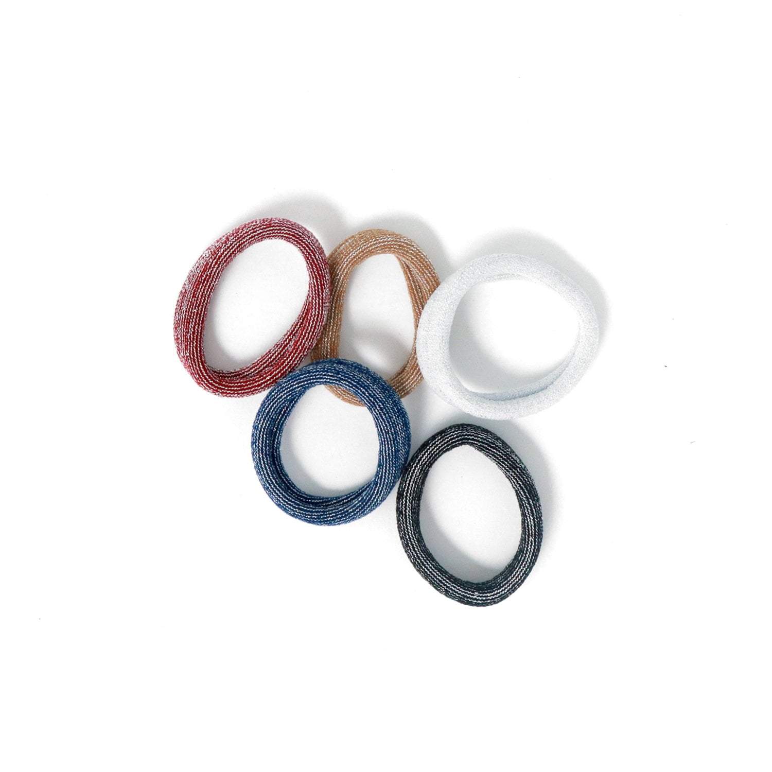 Hair Ties | Seamless Cotton | Metallic Glitter Sweaty Bands Non Slip Headband