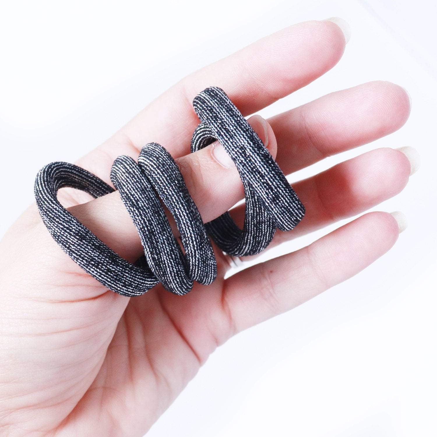 *Hair Ties | Seamless Cotton | Metallic Glitter Sweaty Bands Non Slip Headband