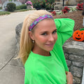 Halloween | Bad and BOO-JEE | Pumpkins | Multi | 1 Inch Sweaty Bands Non Slip Headband