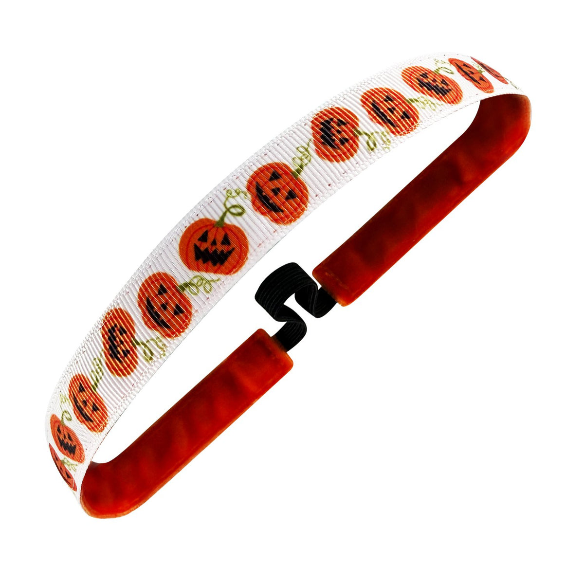 Halloween | Give Em Pumpkin to Talk About | White, Multi | 5/8 Inch Sweaty Bands Non Slip Headband