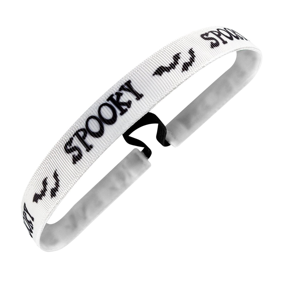 Halloween | Spooky Season | White, Black | 5/8 Inch Sweaty Bands Non Slip Headband