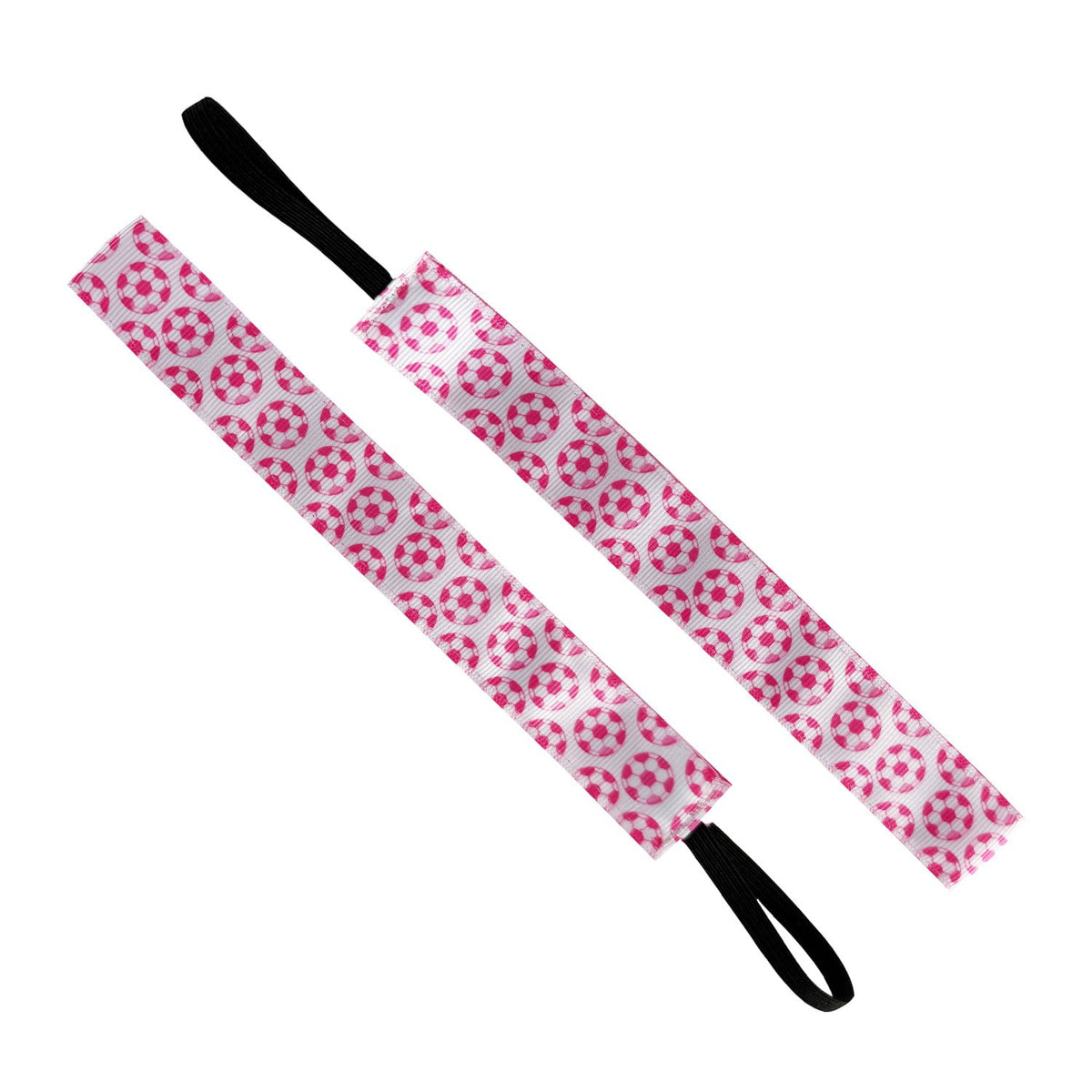 Having a Ball | White, Pink | 1 Inch Sweaty Bands Non Slip Headband
