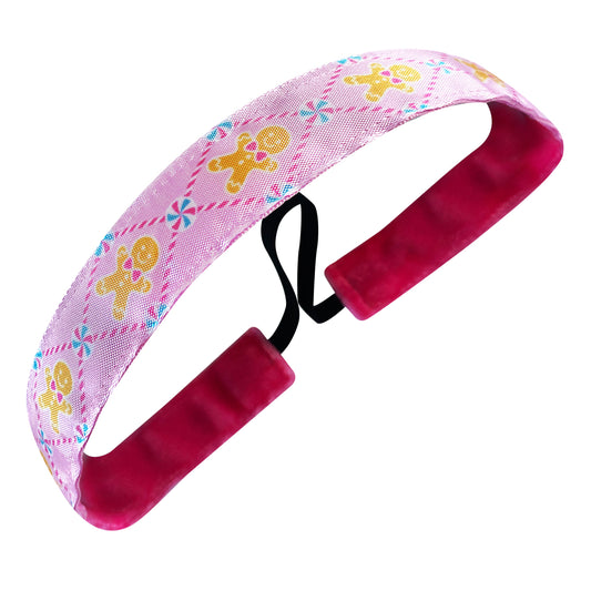 Holiday | Candyland | Pink, Multi | 1 Inch Sweaty Bands Non Slip Headband