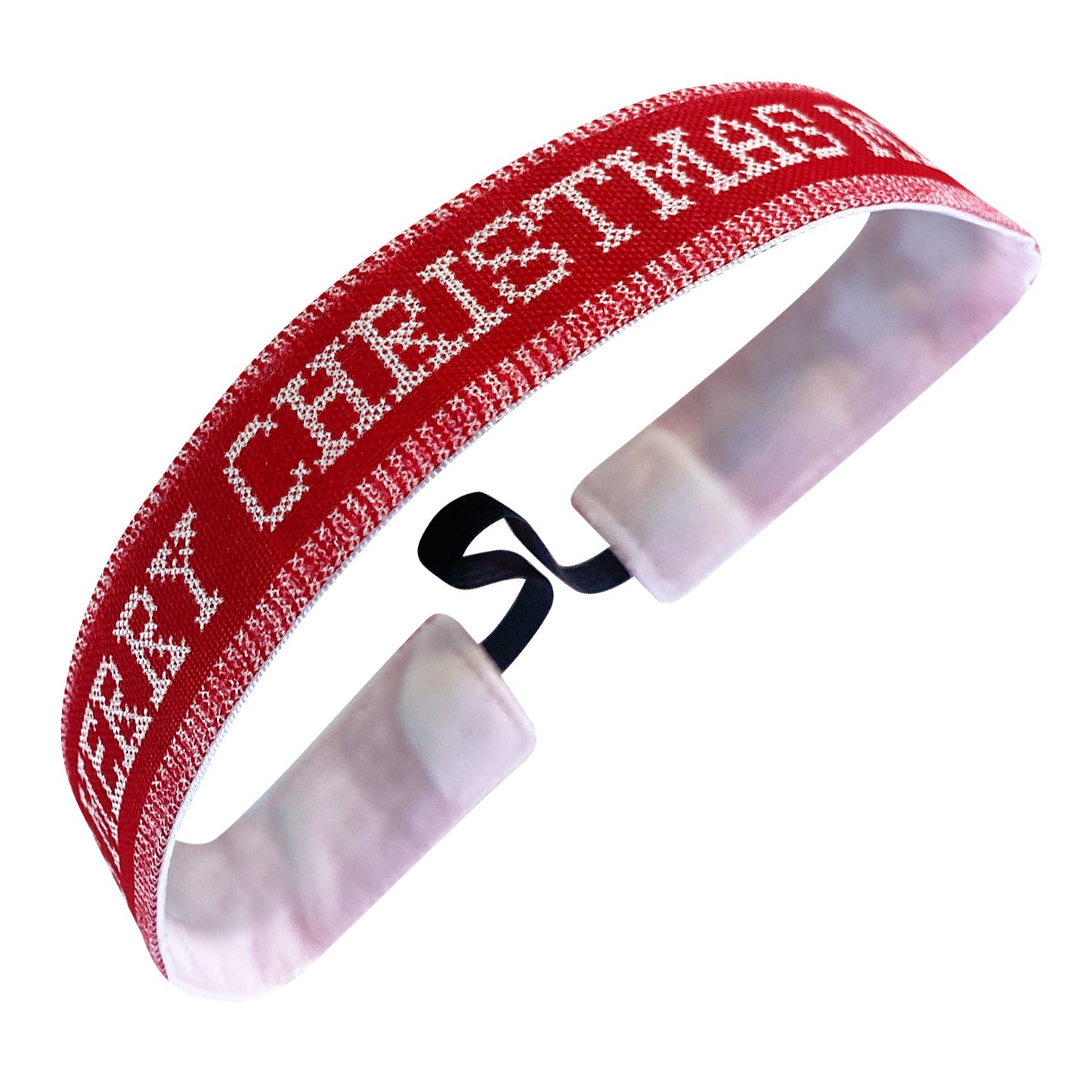 Holiday | Christmas Sweater | Red, White | 1 Inch Sweaty Bands Non Slip Headband