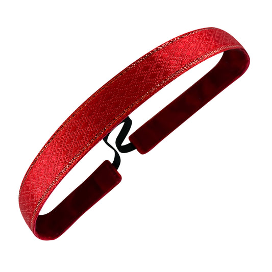 Holiday | Deck the Diamonds | 5/8 Inch Sweaty Bands Non Slip Headband