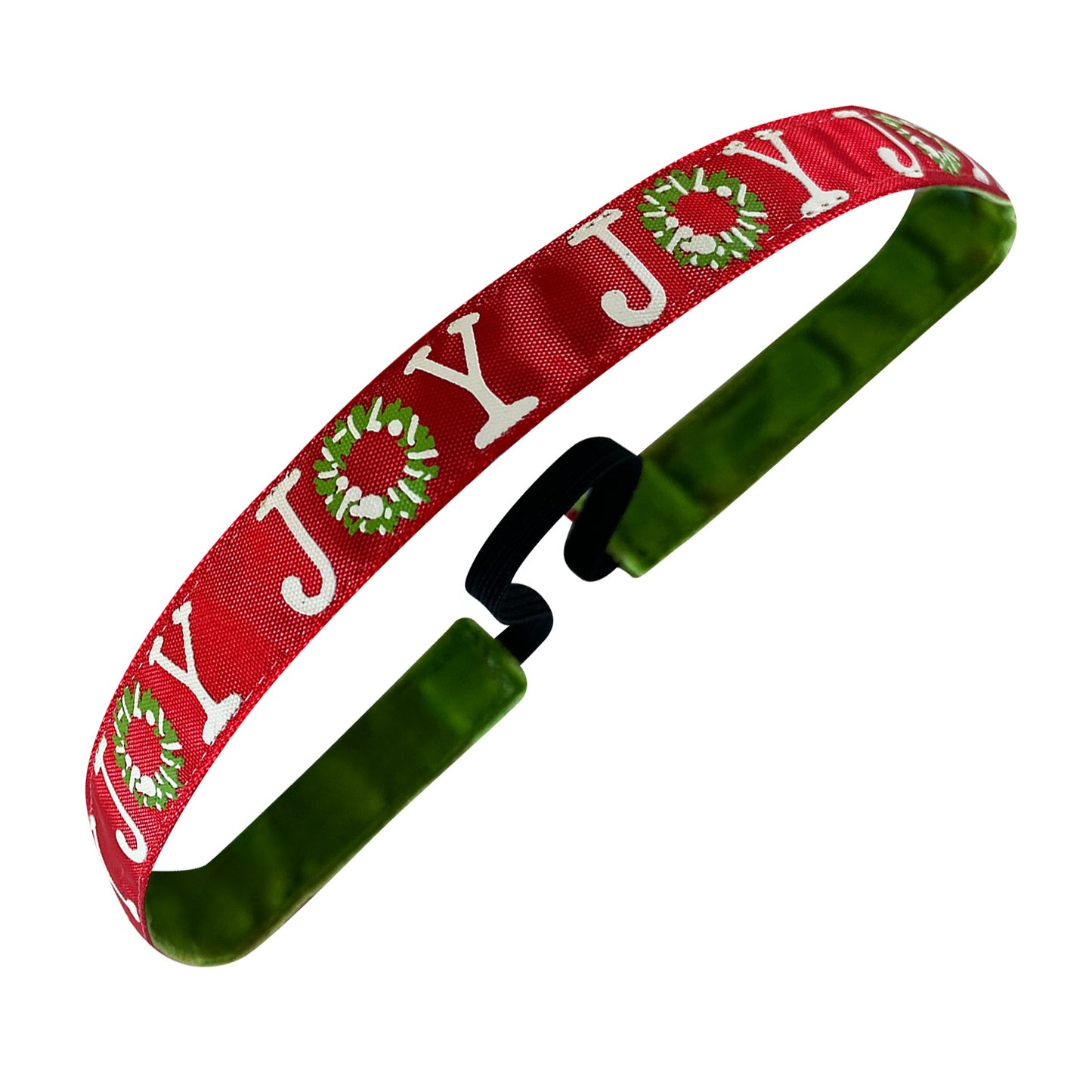 Holiday | Joy | Red, Green| 5/8 Inch Sweaty Bands Non Slip Headband
