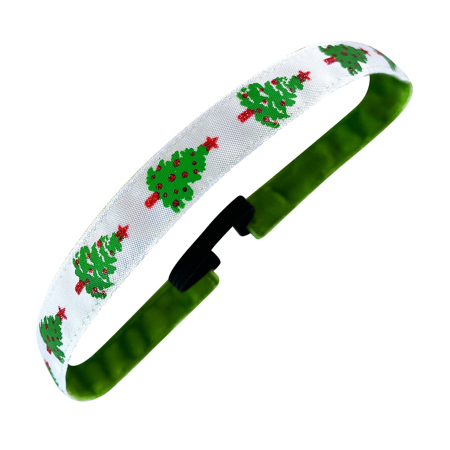 Holiday | Oh Christmas Tree | Glitter | Multi | 5/8 Inch Sweaty Bands Non Slip Headband