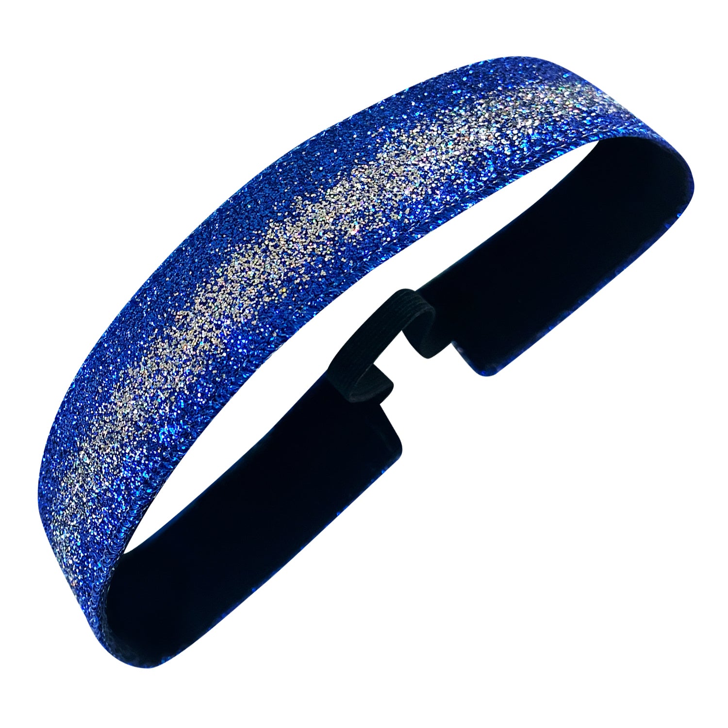 Holiday Sapphire Frost | Blue, Silver | 1 Inch Sweaty Bands Non Slip Headband