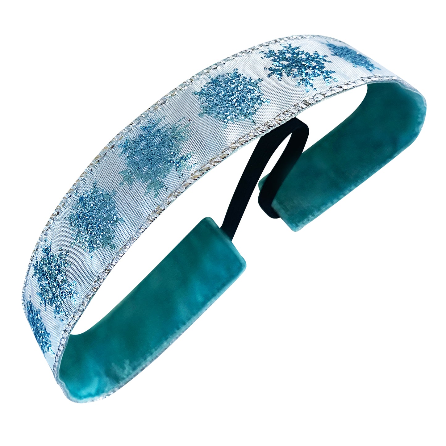 Holiday | Snowflake Sparkle | 1 Inch Sweaty Bands Non Slip Headband