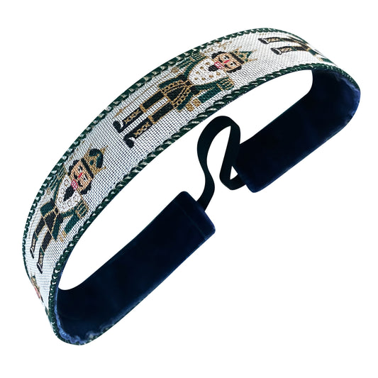 Holiday | Tough Nutcracker to Beat | Champagne, Emerald | 1 Inch Sweaty Bands Non Slip Headband