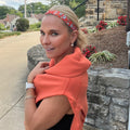 I Love You a Latte | Orange | 1 Inch Sweaty Bands Non Slip Headband
