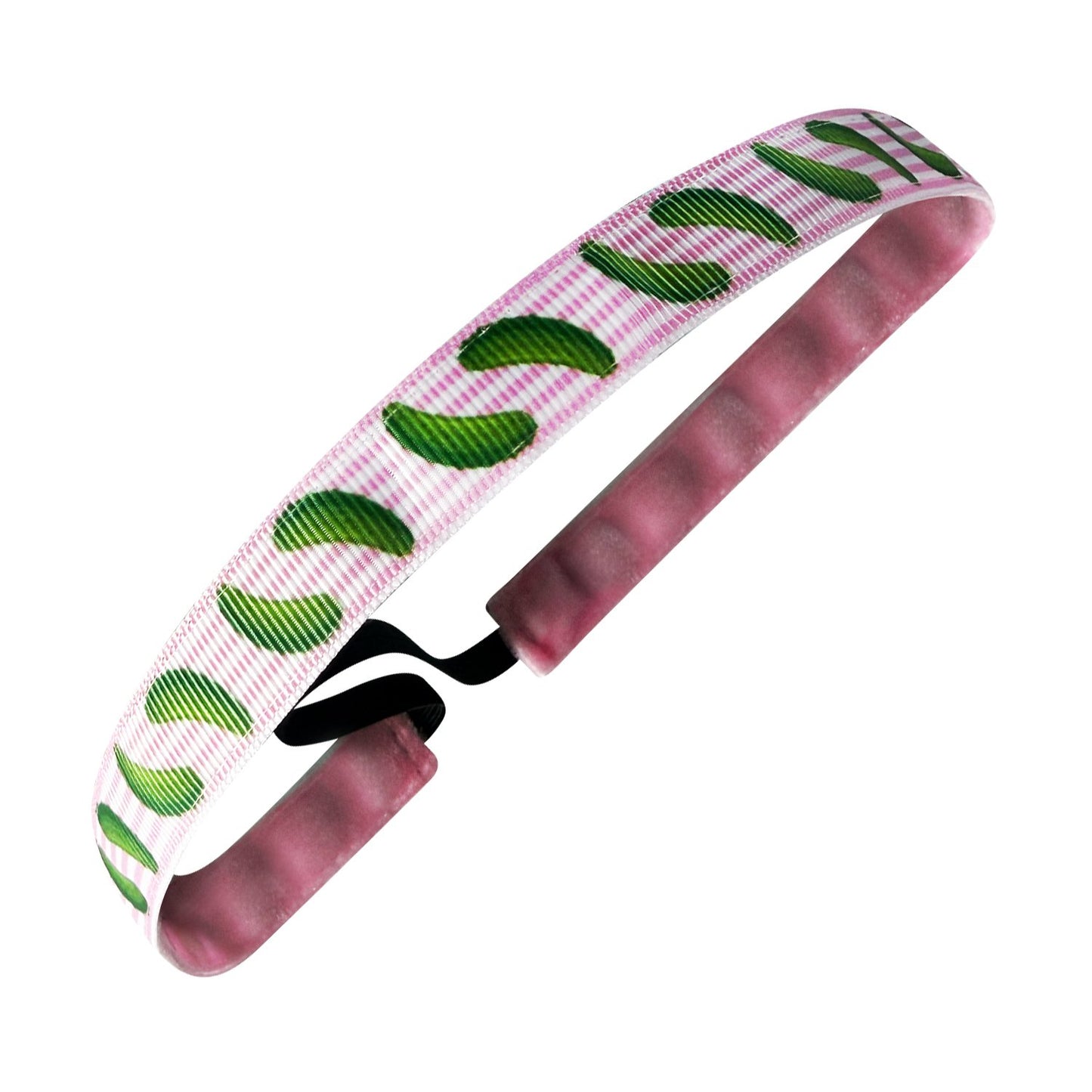 In a Pickle | Pink, Green | 5/8 Inch Sweaty Bands Non Slip Headband