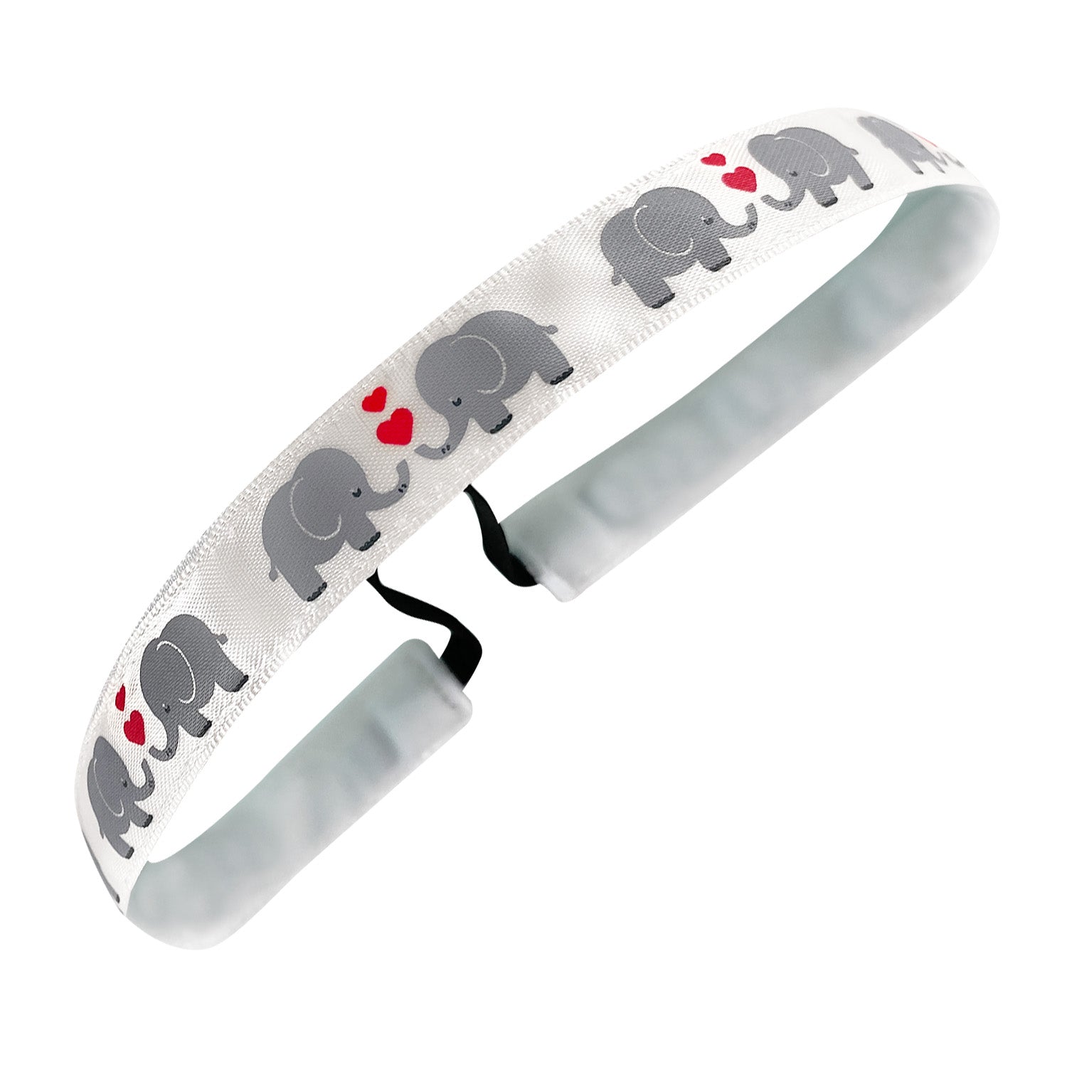 Junk in the Trunk | White, Grey | 5/8 Inch Sweaty Bands Non Slip Headband