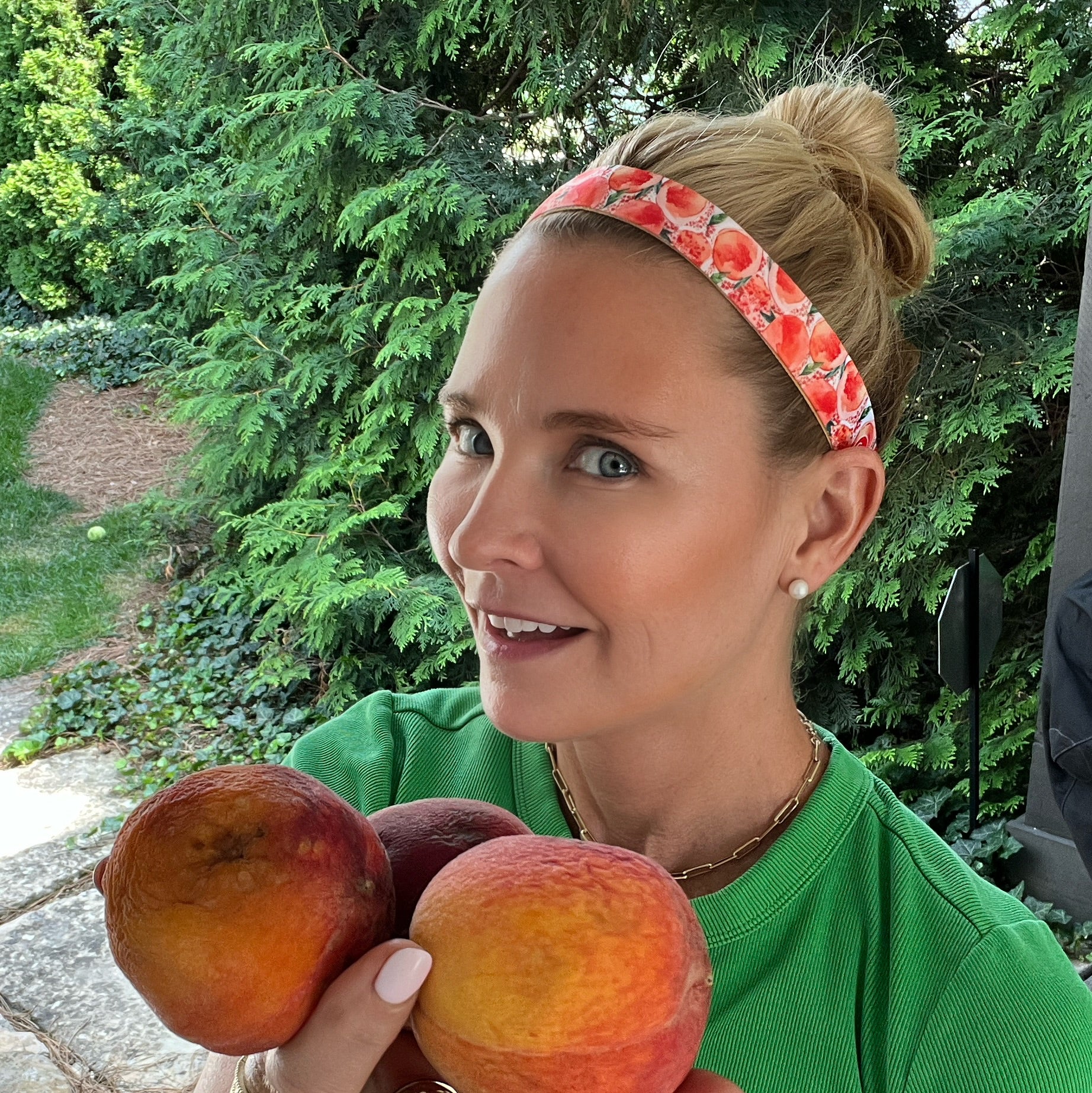 Just Peachy | Orange | 1 Inch Sweaty Bands Non Slip Headband
