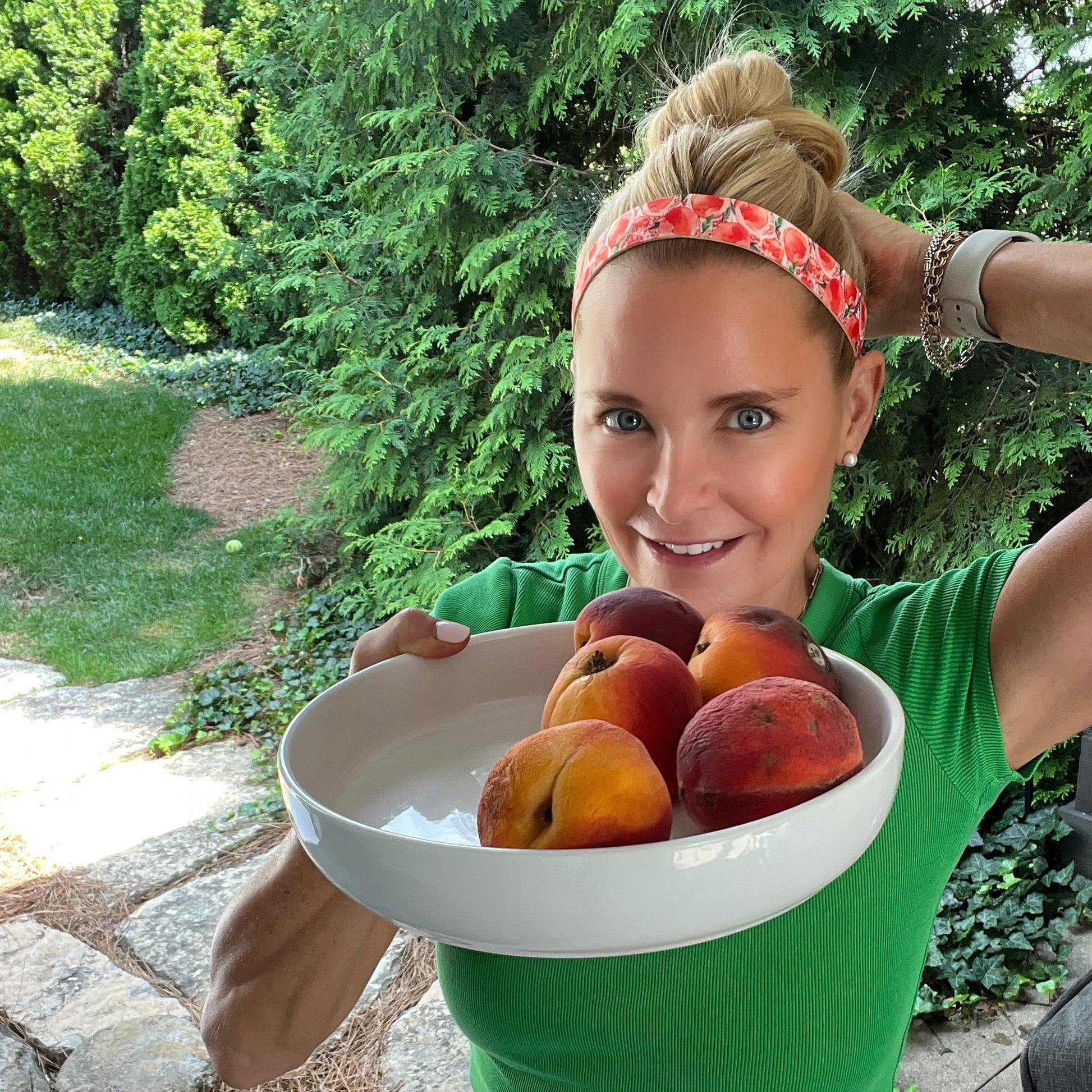 Just Peachy | Orange | 1 Inch Sweaty Bands Non Slip Headband