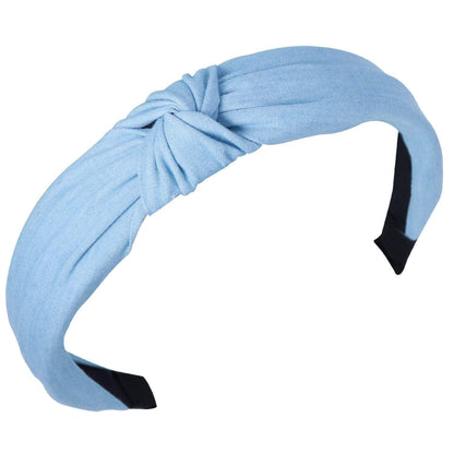 *Knot Headband | Denim Sweaty Bands Non Slip Headband