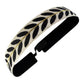 Laurel Luxe | White, Black, Gold | 1 Inch Sweaty Bands Non Slip Headband