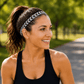 Laurel Luxe | White, Black, Gold | 1 Inch Sweaty Bands Non Slip Headband
