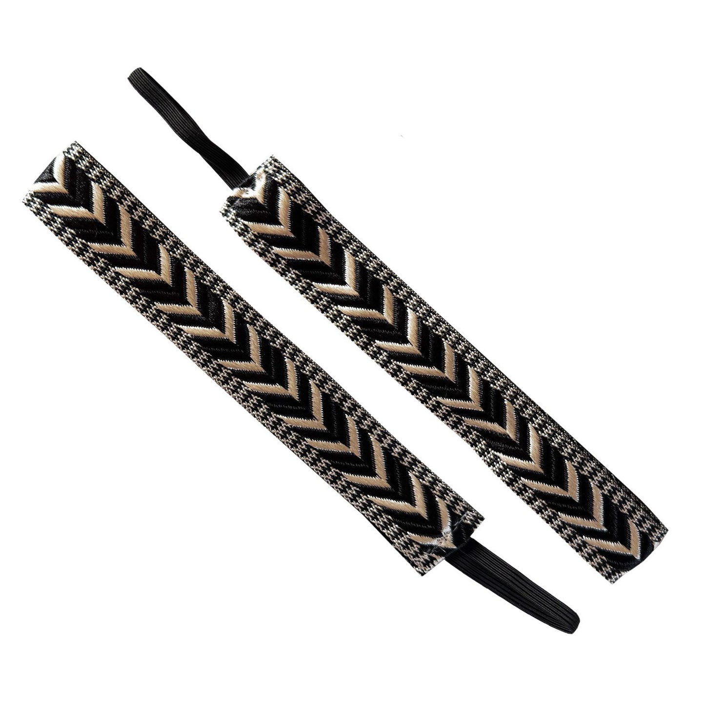 Lead the Way | Black, White | 1 Inch Sweaty Bands Non Slip Headband
