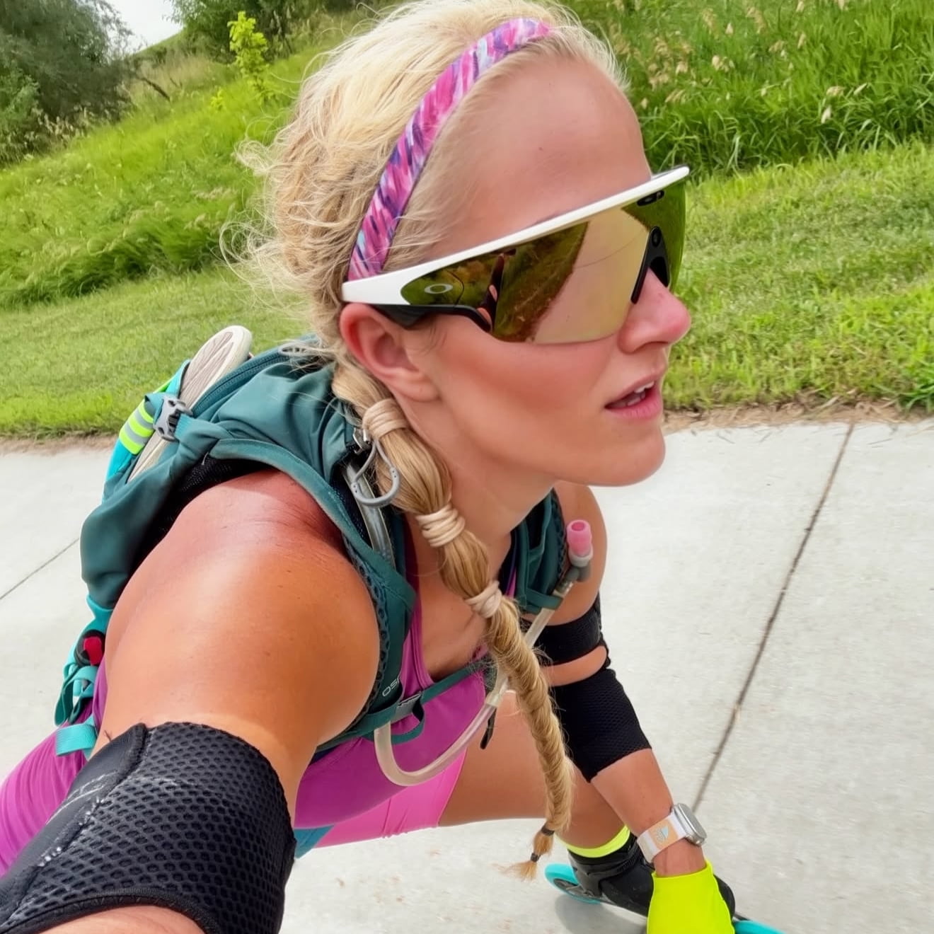 Lean In | Purple | 5/8 Inch Sweaty Bands Non Slip Headband