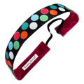 Let's Clown Around  | Black, Multi | 1 Inch Sweaty Bands Non Slip Headband