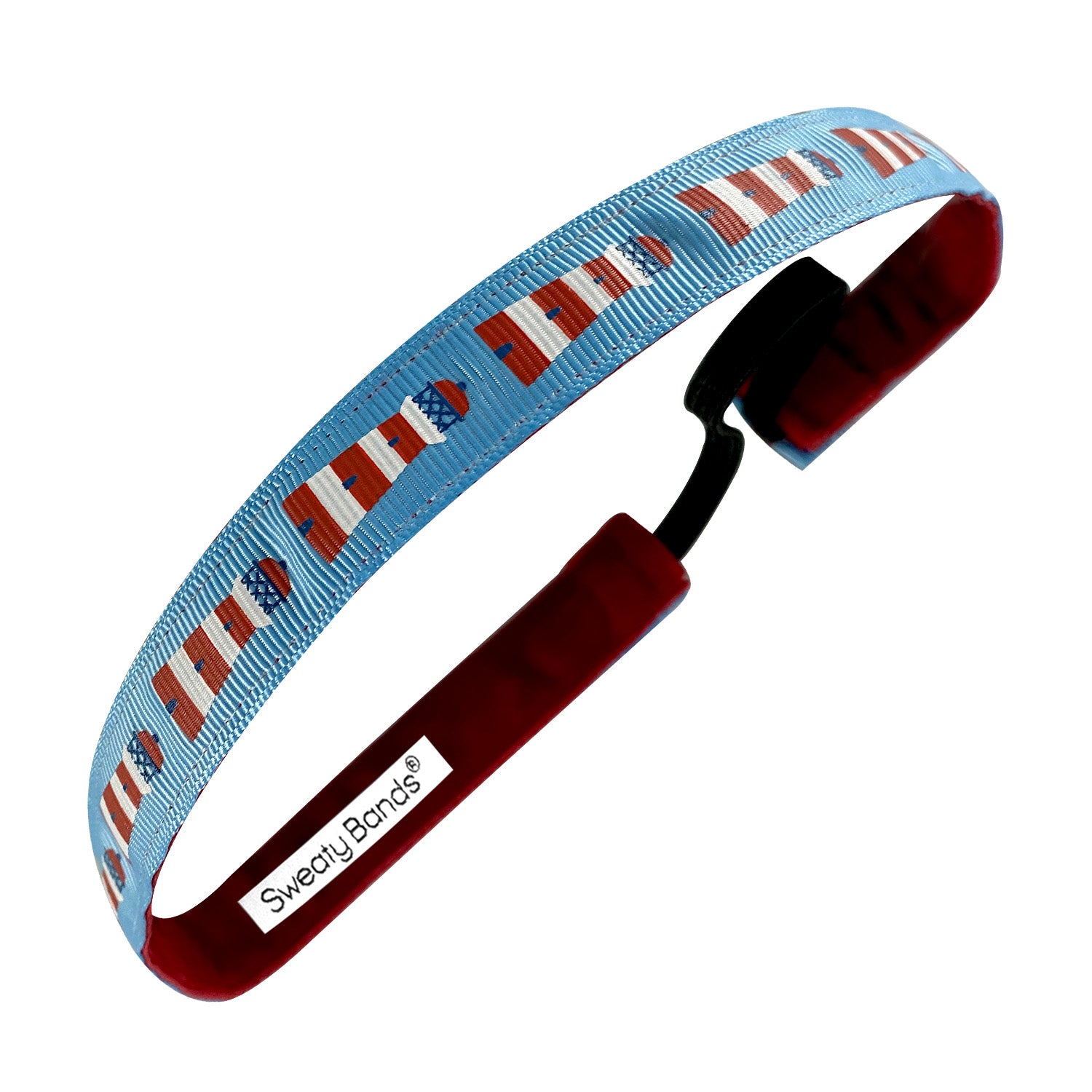 Lighthouse Love | Multi | 5/8 Inch Sweaty Bands Non Slip Headband