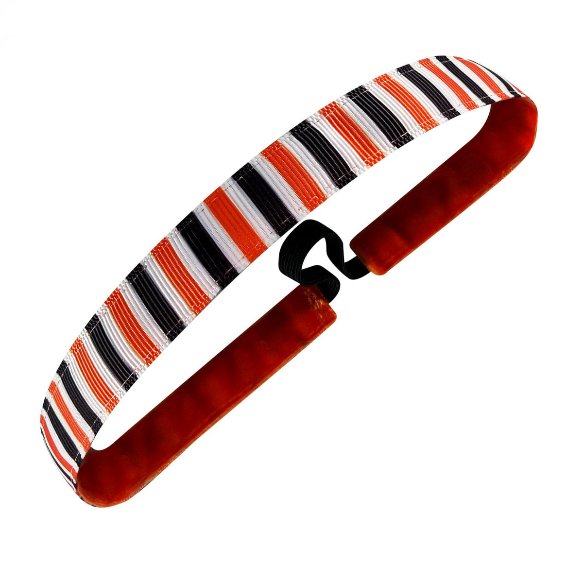Line Up for Candy | Black, White, Orange | 1 Inch Sweaty Bands Non Slip Headband