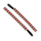 Line Up for Candy | Black, White, Orange | 1 Inch Sweaty Bands Non Slip Headband