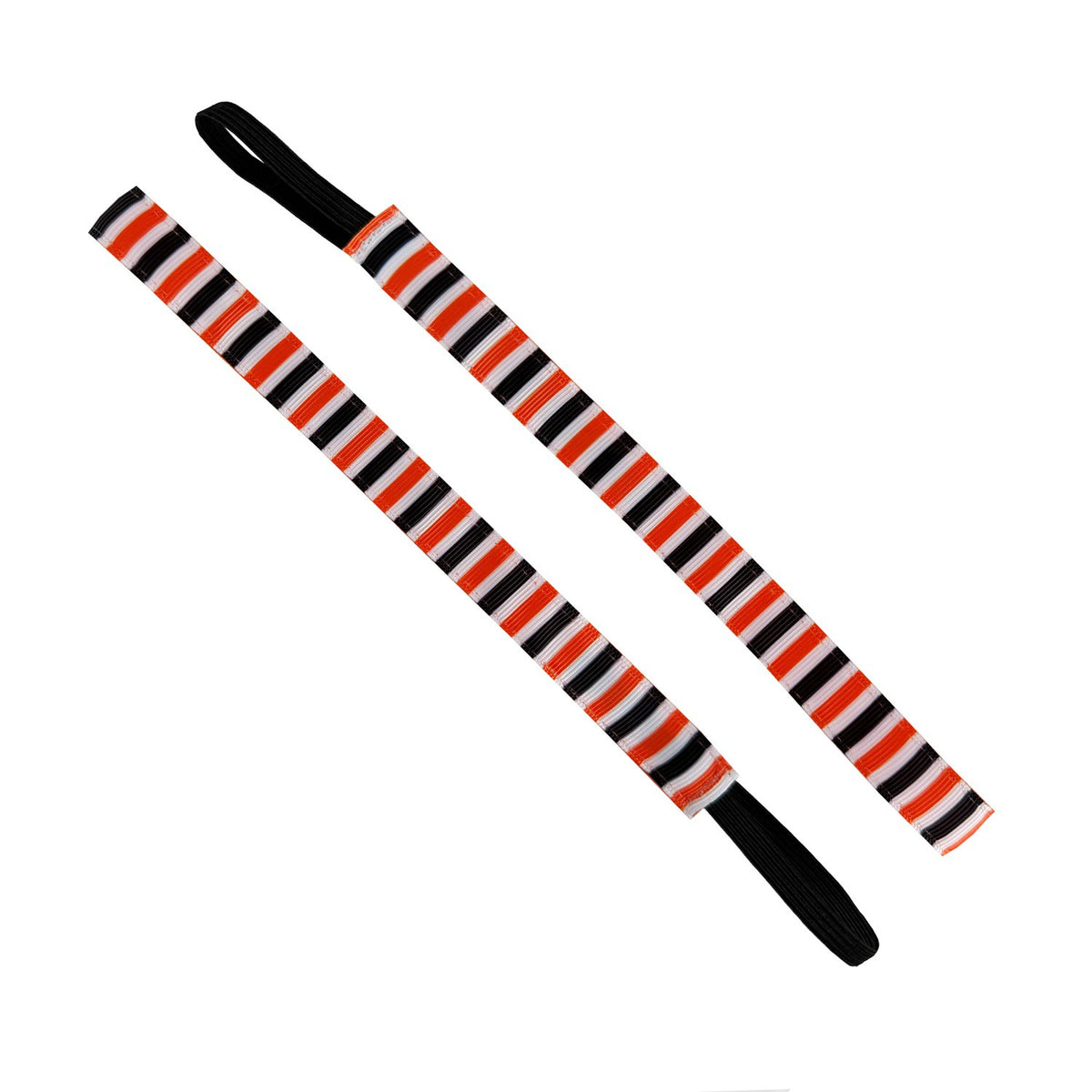 Line Up for Candy | Black, White, Orange | 1 Inch Sweaty Bands Non Slip Headband
