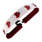 Luck be a Ladybug | White, Red | 1 Inch Sweaty Bands Non Slip Headband