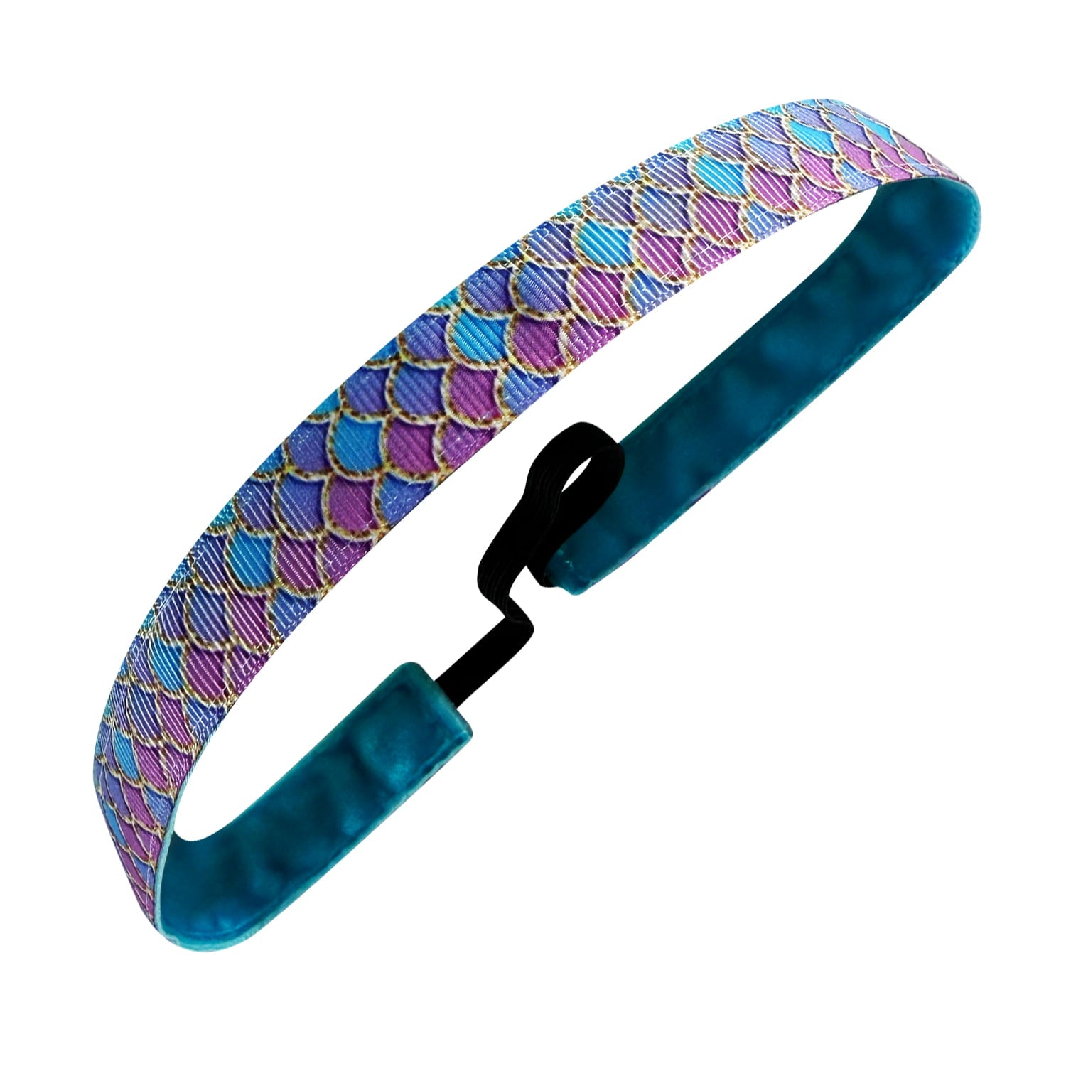 Mermaid Making Waves | Purple, Blue | 5/8 Inch Sweaty Bands Non Slip Headband