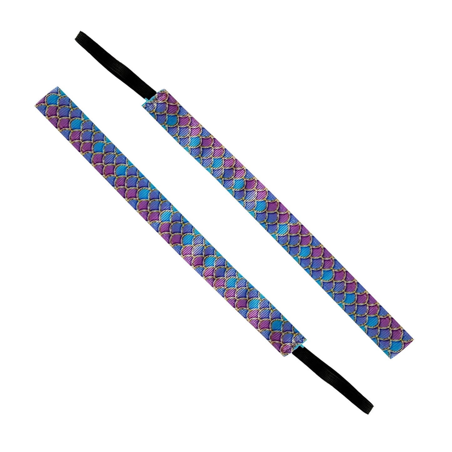 Mermaid Making Waves | Purple, Blue | 5/8 Inch Sweaty Bands Non Slip Headband