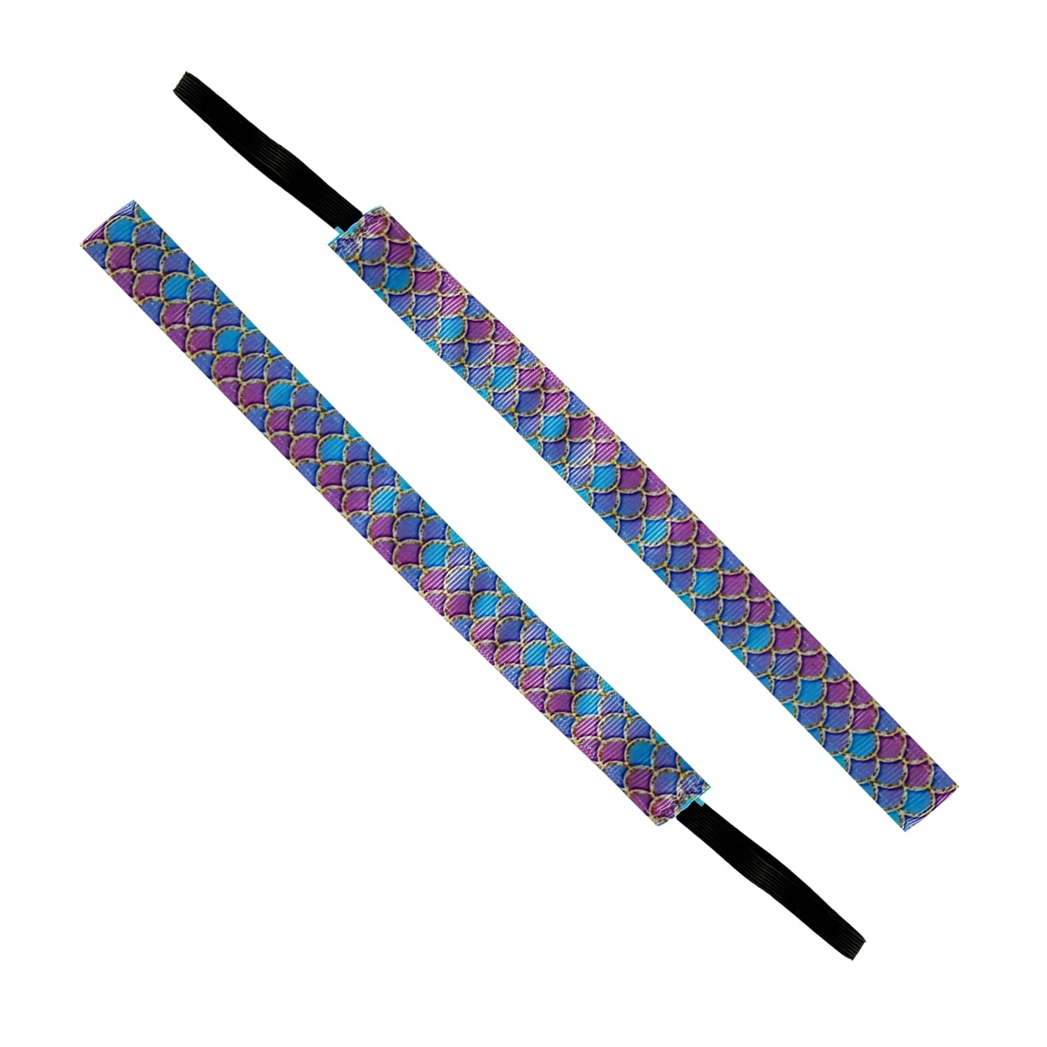 Mermaid Making Waves | Purple, Blue | 5/8 Inch Sweaty Bands Non Slip Headband