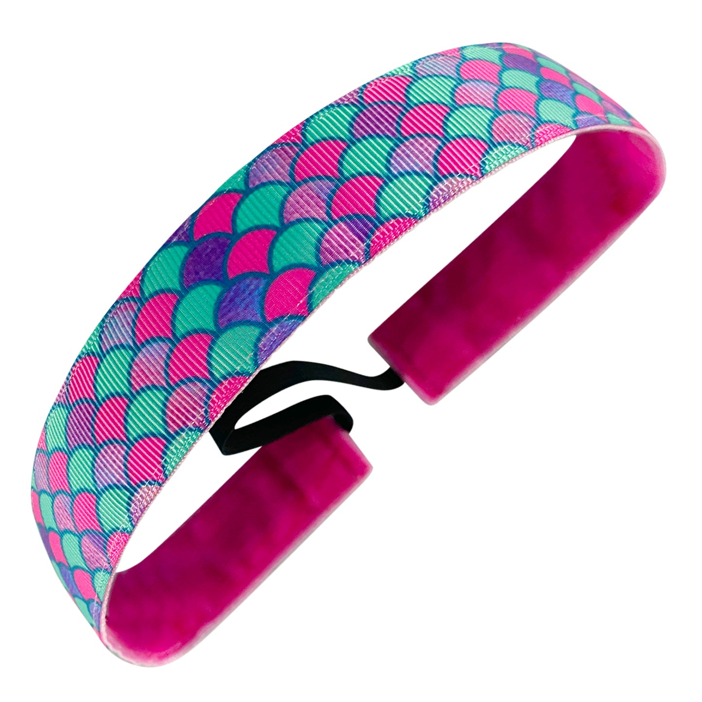 Mermaid Tails | Pink, Purple | 1 Inch Sweaty Bands Non Slip Headband