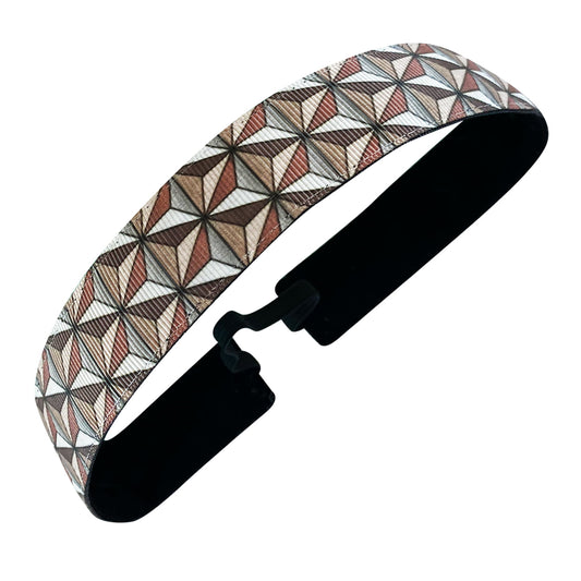Momentum Matrix | Brown | 1 Inch Sweaty Bands Non Slip Headband