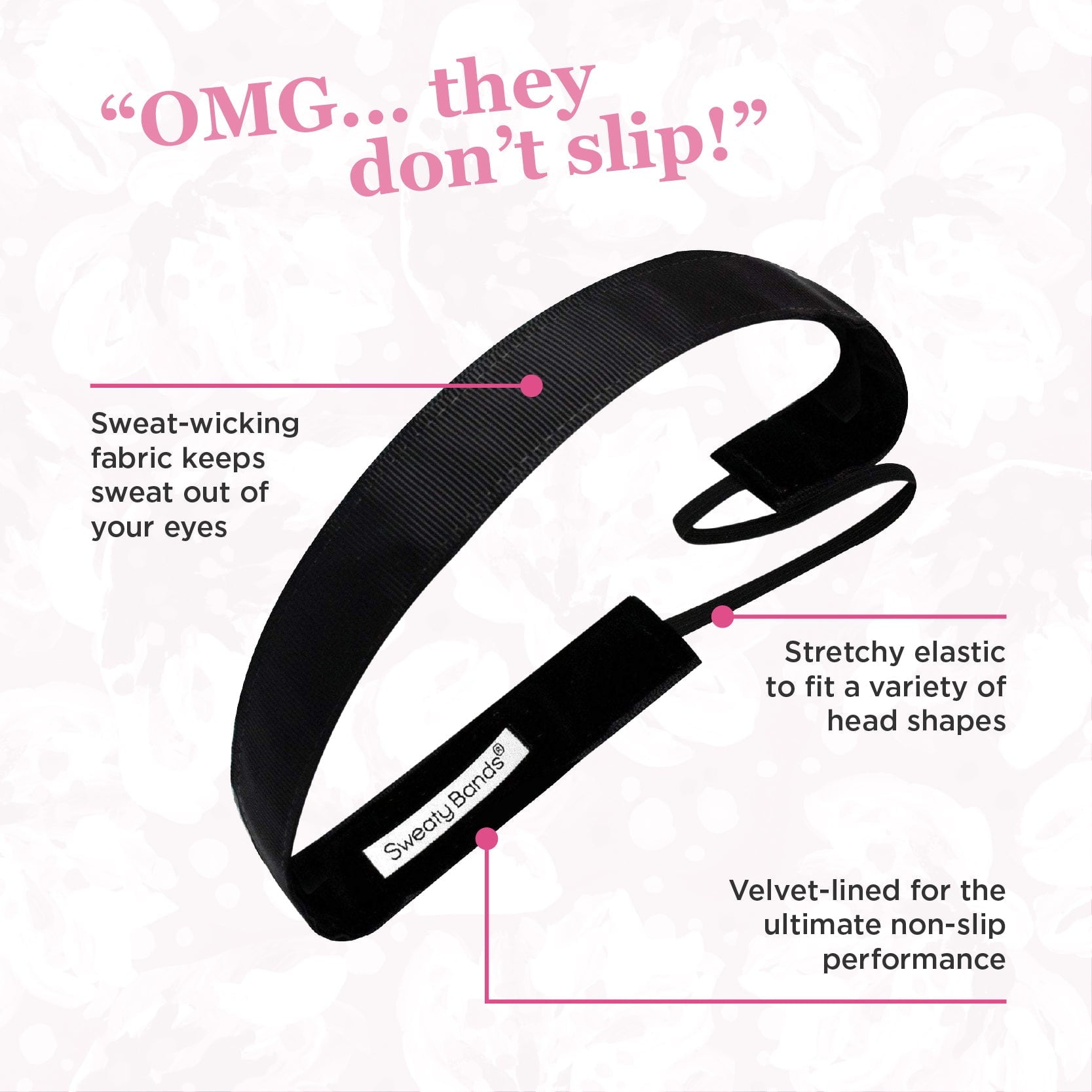 One in a Melon | Green, Red | 5/8 Inch Sweaty Bands Non Slip Headband