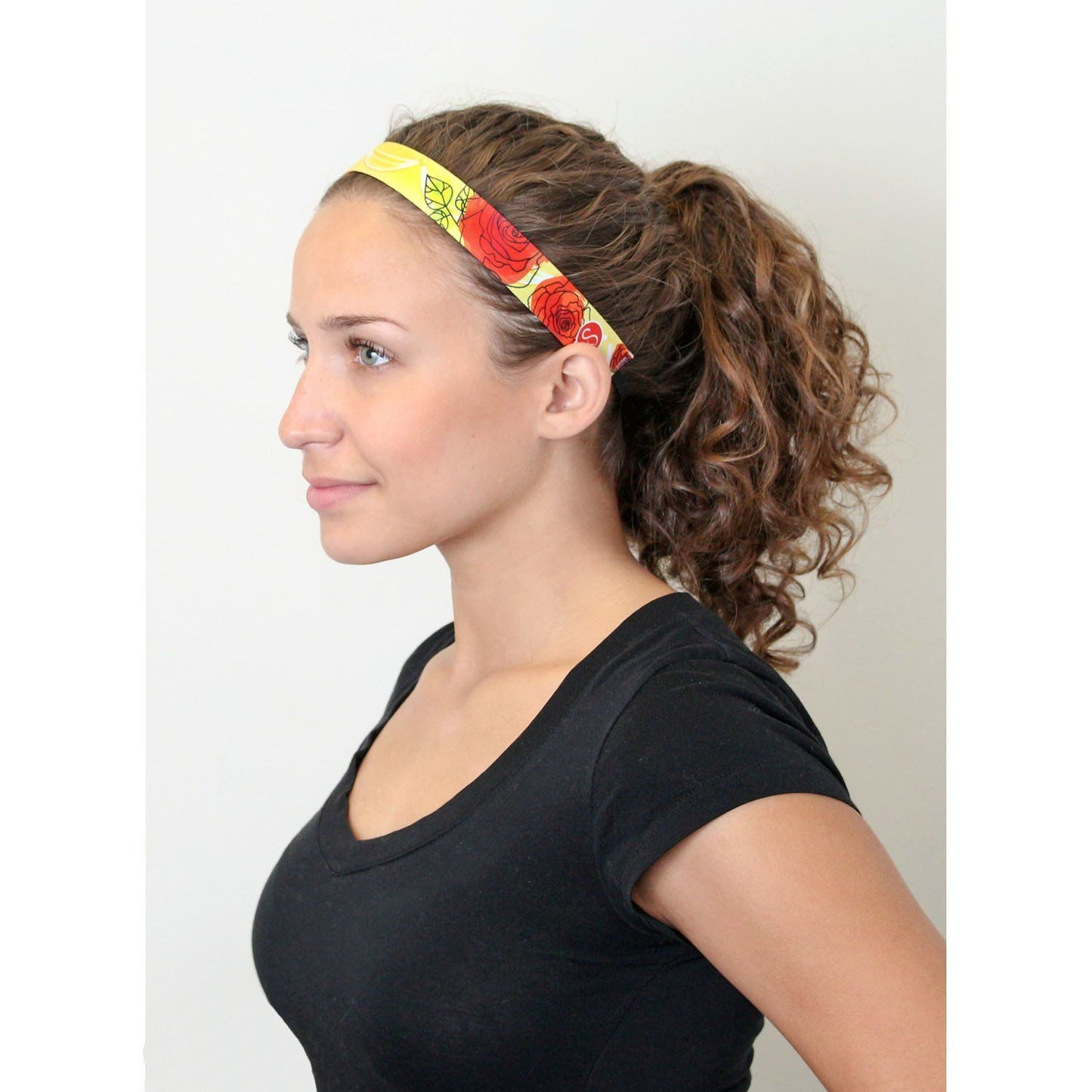 Petite | Belle of the Ball | Red, Yellow | 1 Inch Sweaty Bands Non Slip Headband