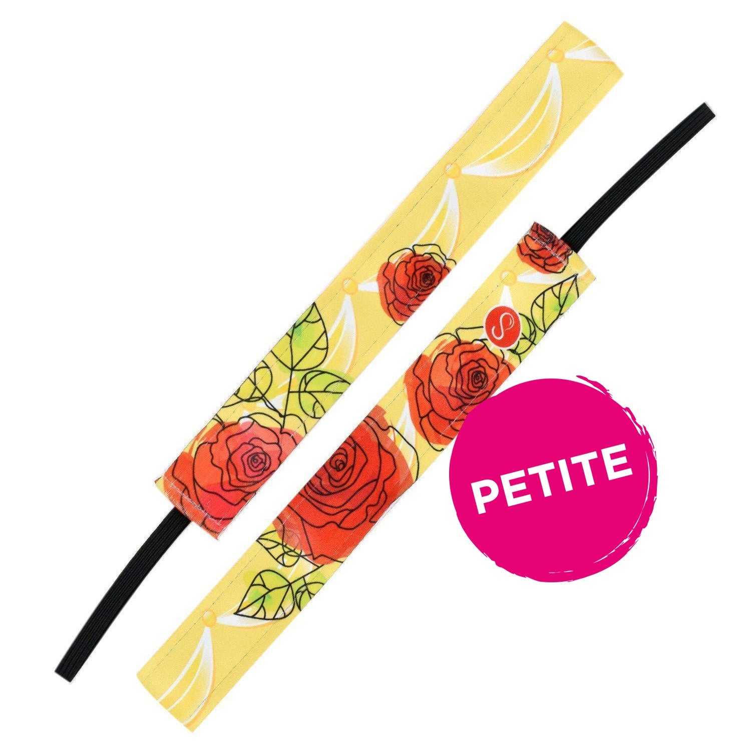 Petite | Belle of the Ball | Red, Yellow | 1 Inch Sweaty Bands Non Slip Headband