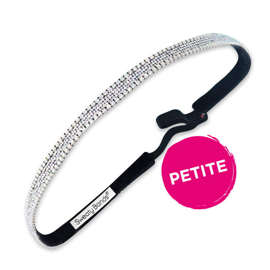 Petite | Bling | Iridescent Ice | Iridescent | 3/8 Inch Sweaty Bands Non Slip Headband